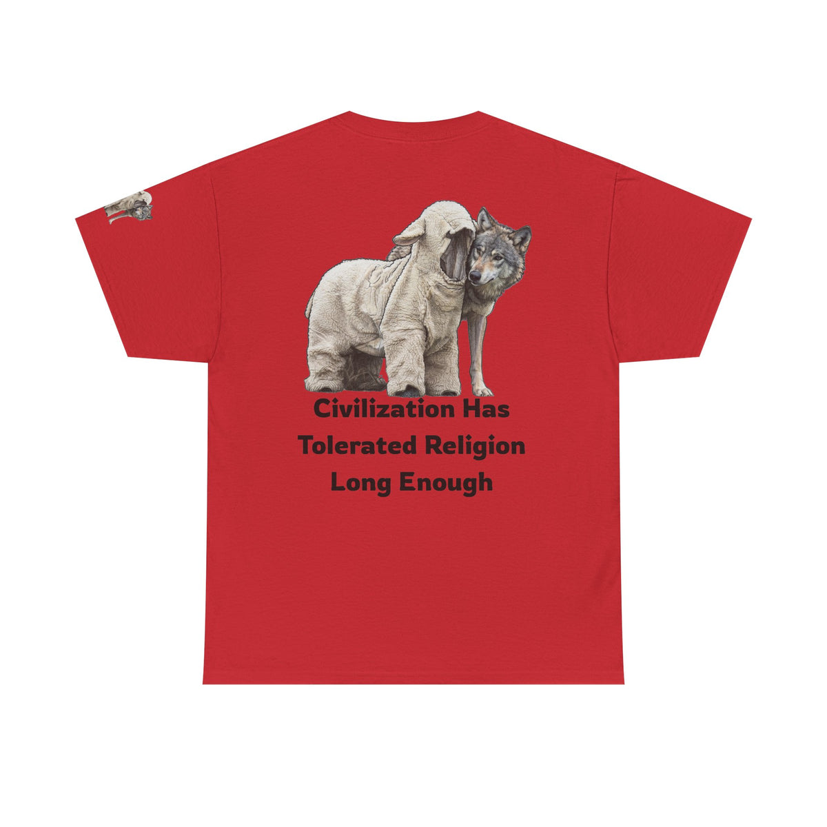 Color: Red | Civilization Tolerated Religion Premium Graphic Tee