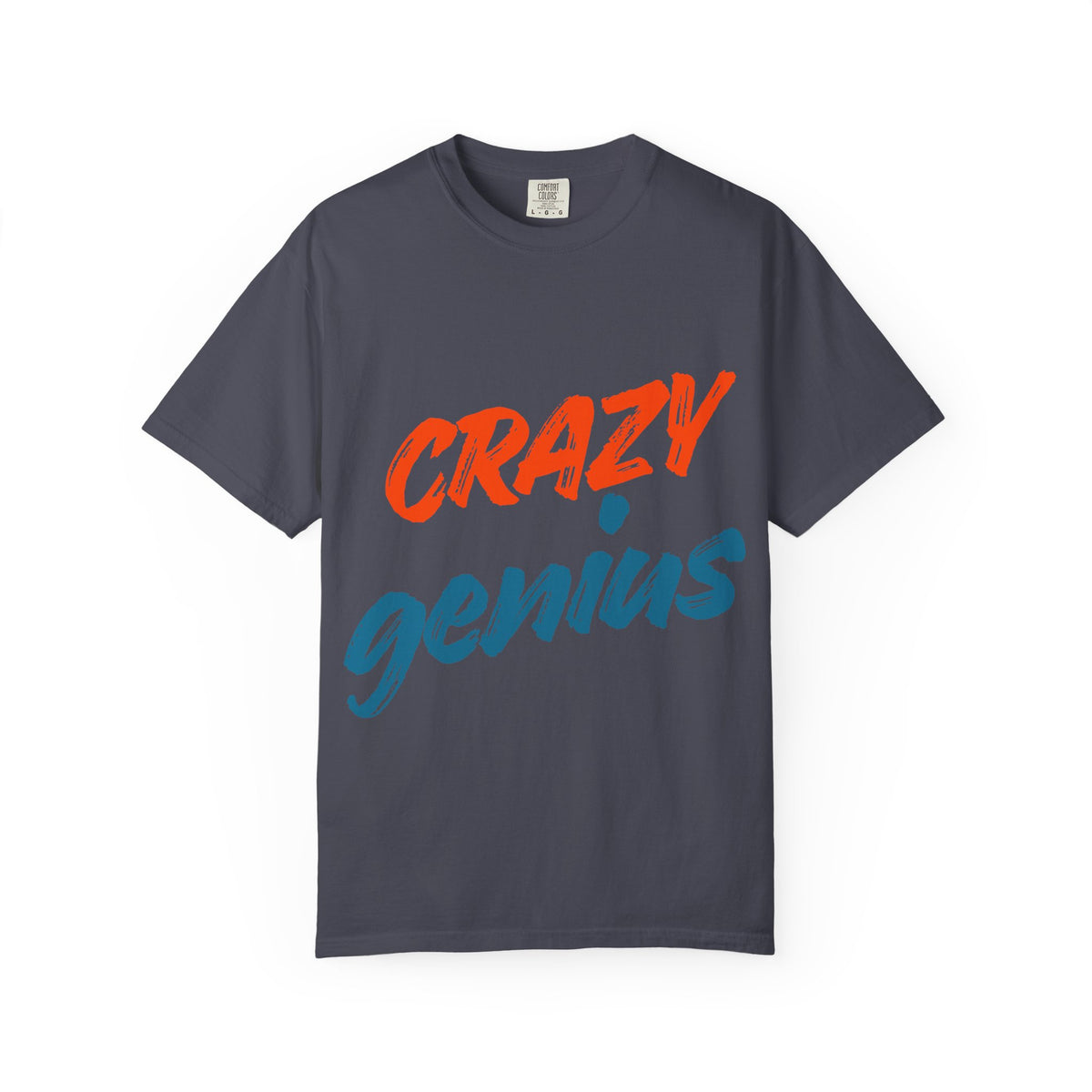 Color: Navy | Crazy Genius Unisex Garment-Dyed T-shirt