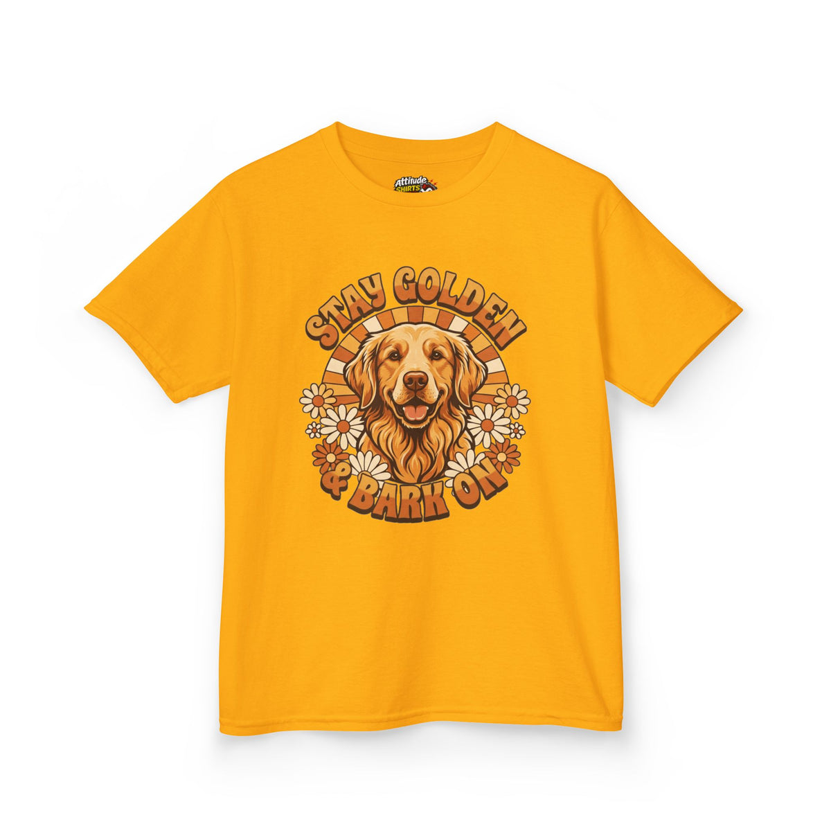 "Stay Golden & Bark On" Kids Tee
