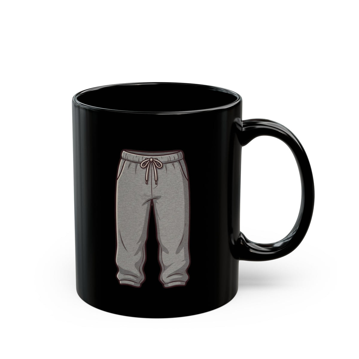 "Offical Thanksgiving Uniform" Black Ceramic Mug — Graphic