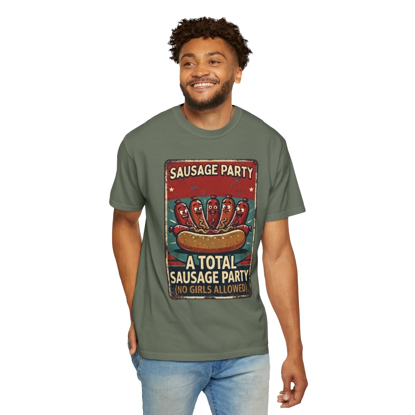 "Sausage Party" Unisex Garment-Dyed Tee