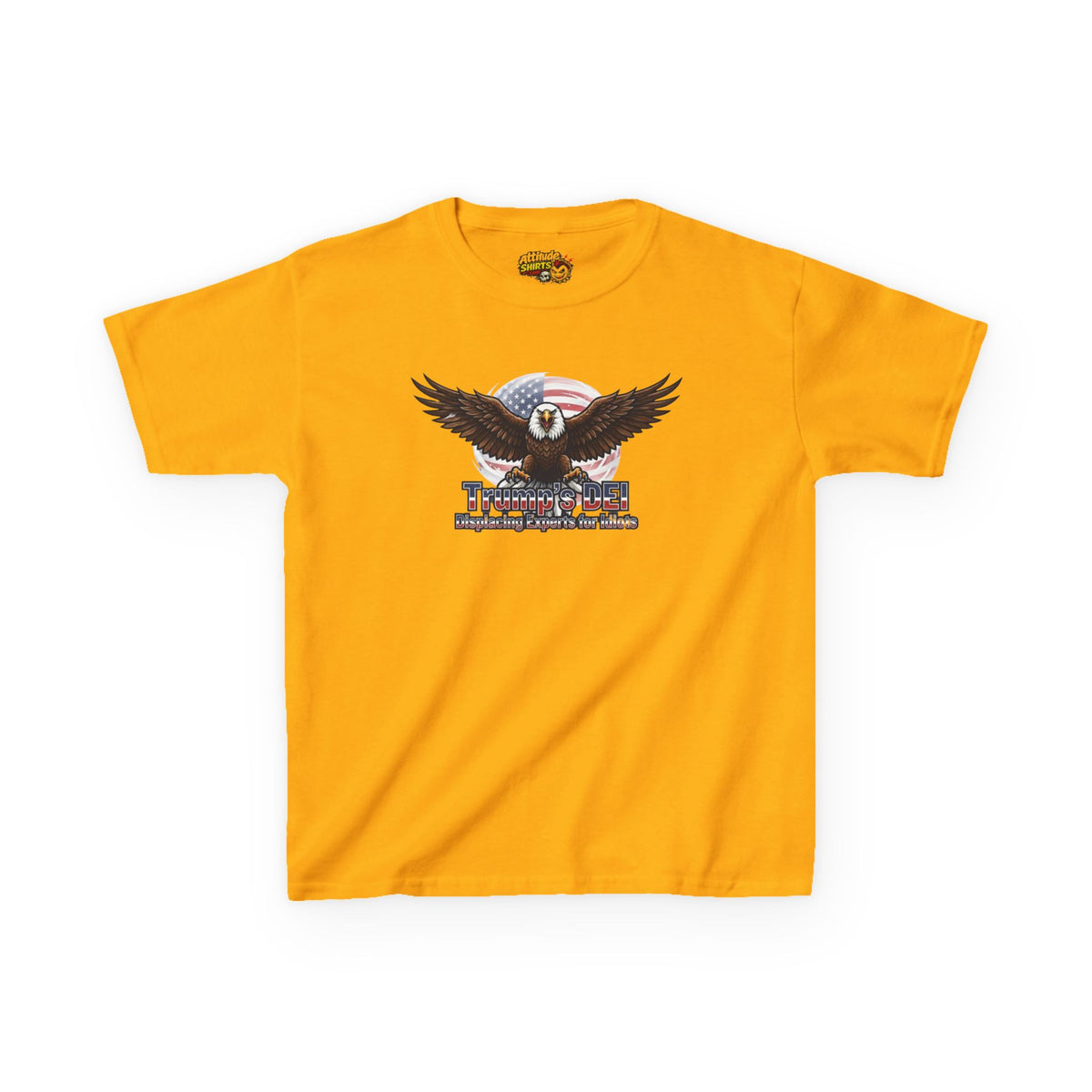 Color: Gold | Trumps DEI Kids Tee