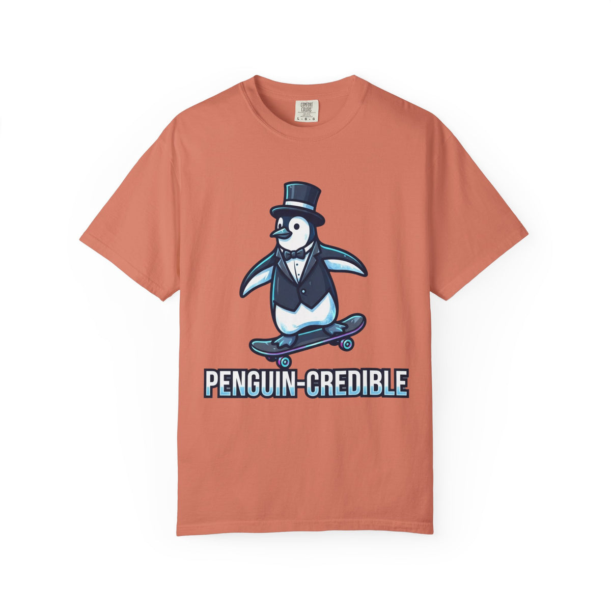 "Penguin Credible" Unisex Garment-Dyed Tee