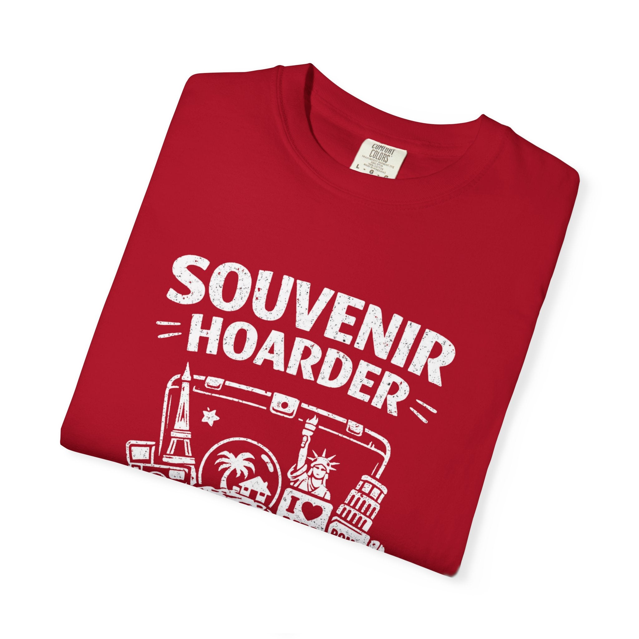 "Souvenir Hoarder" Unisex Garment-Dyed T-shirt