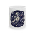 "God Works in Mysteroius Ways" White Ceramic Mug — Graphic