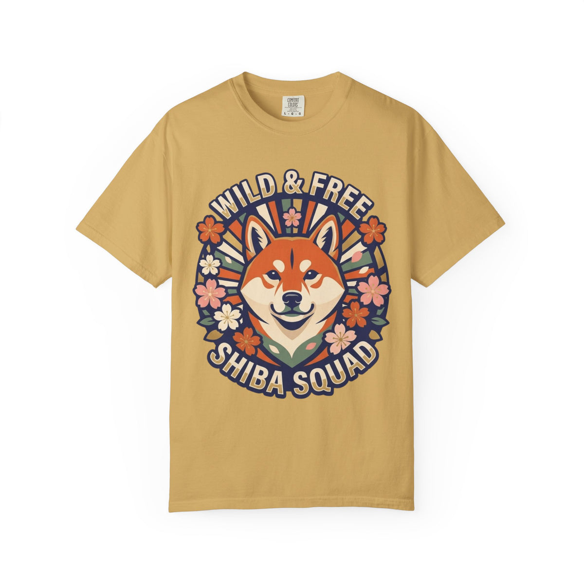 "Shiba Squad" Unisex Garment-Dyed Tee