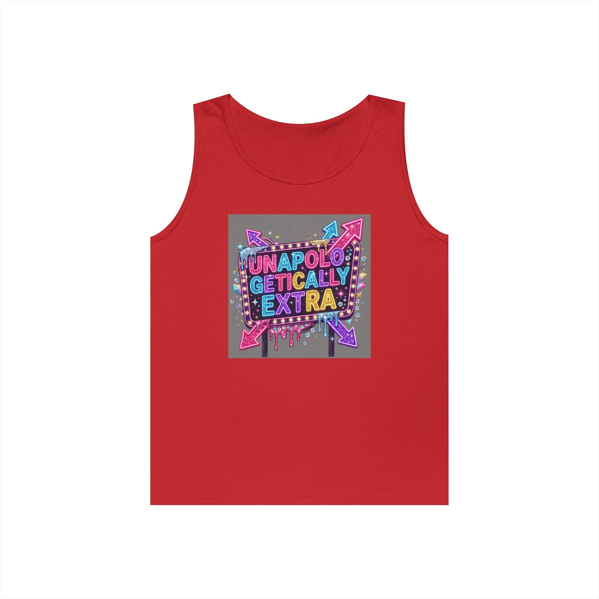 Color: Red | Unapoligetically Extra Tank Top