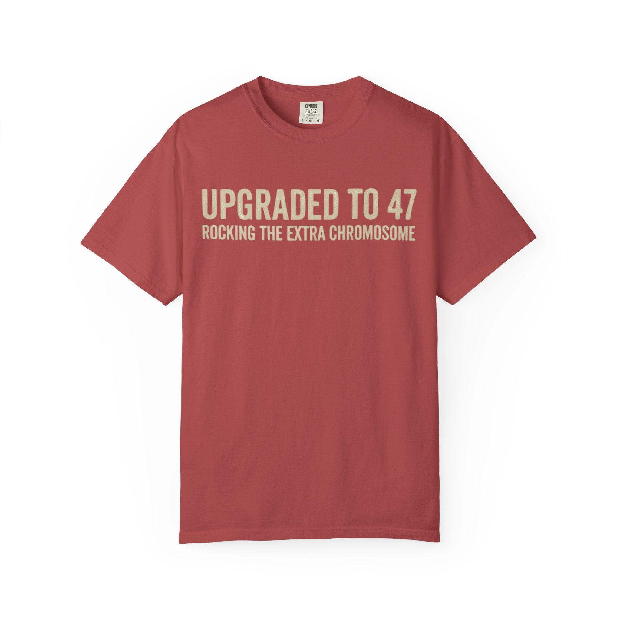 "47 Chromosomes" Unisex Garment-Dyed Tee