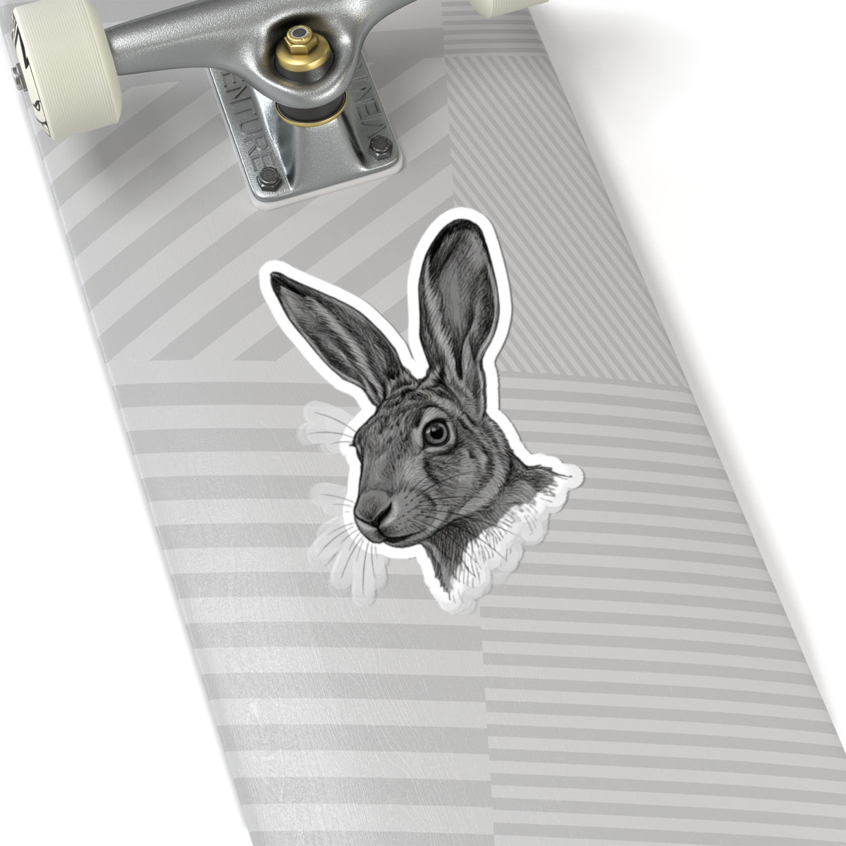 "Pencil Sketch Art Jack Rabbit" Sticker