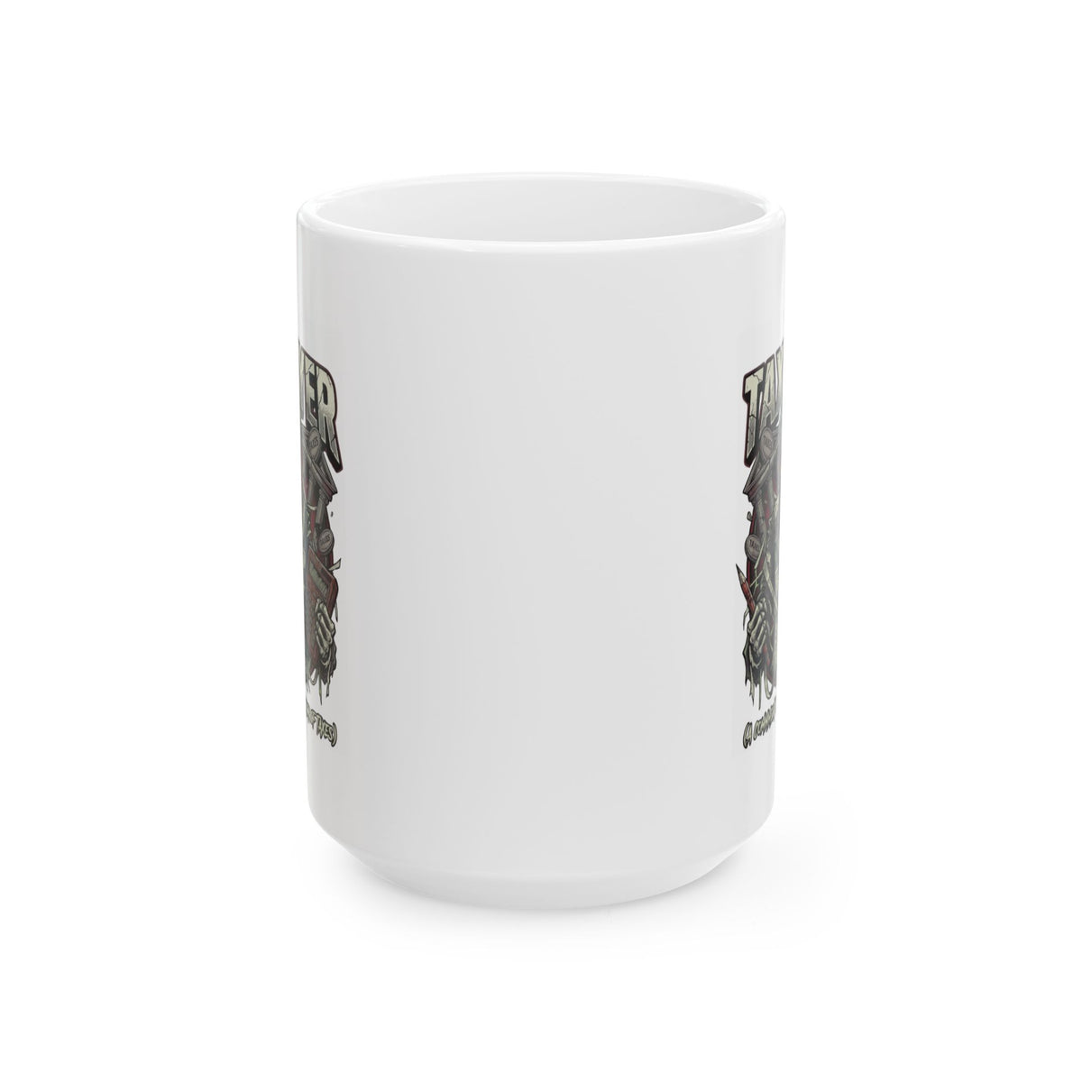 "Horror of Taxes" White Ceramic Mug