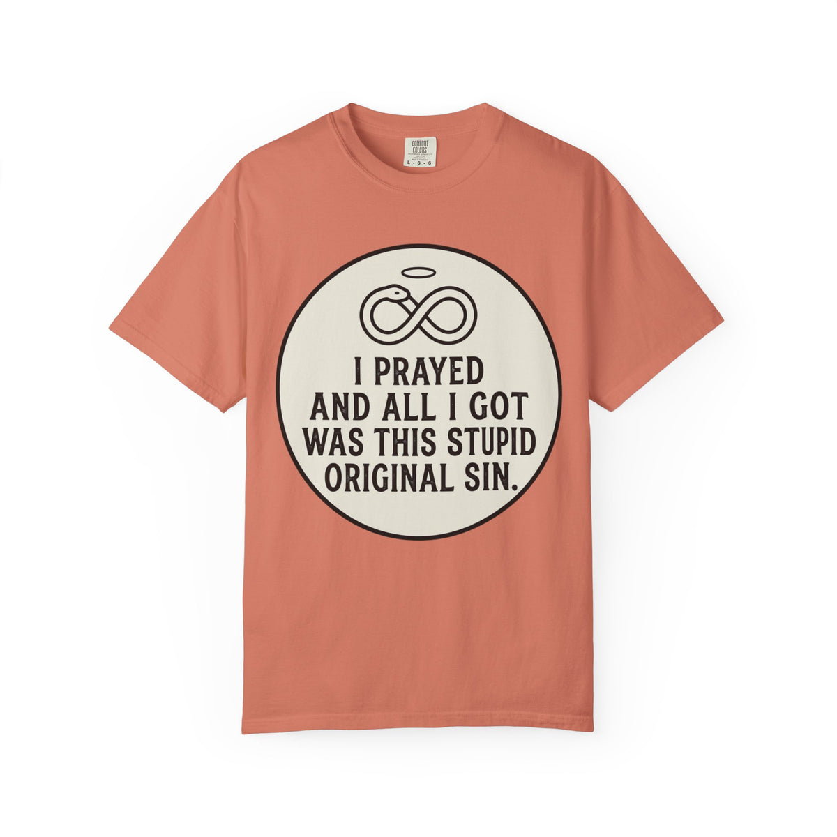 "Good Book Series Original Sin" Unisex Garment-Dyed Tee