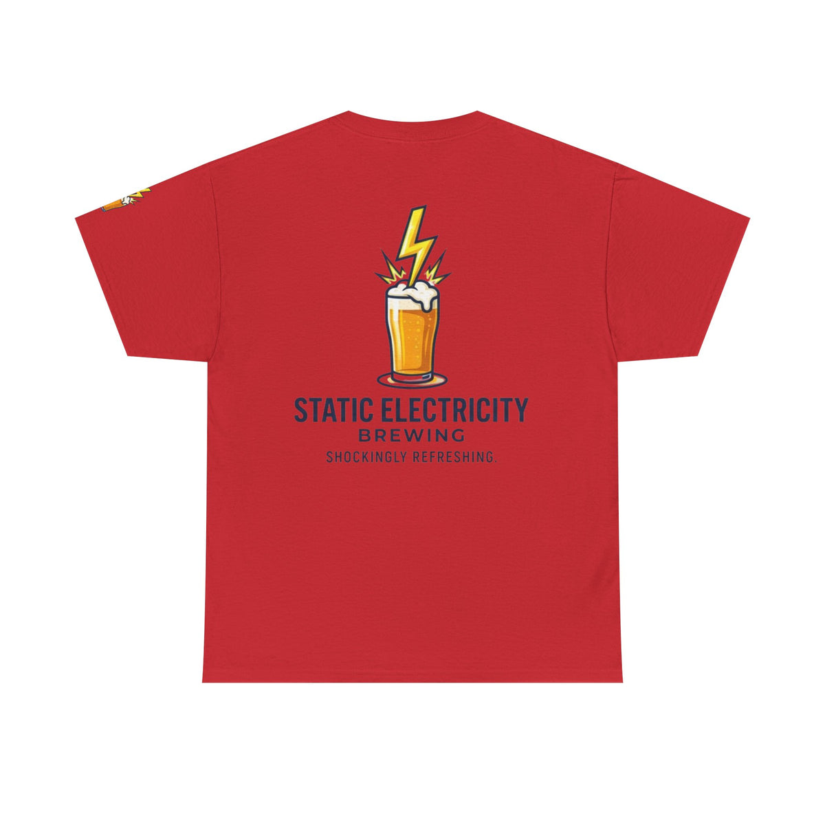 Color: Red | Static Electricity Brewing Premium Graphic Tee