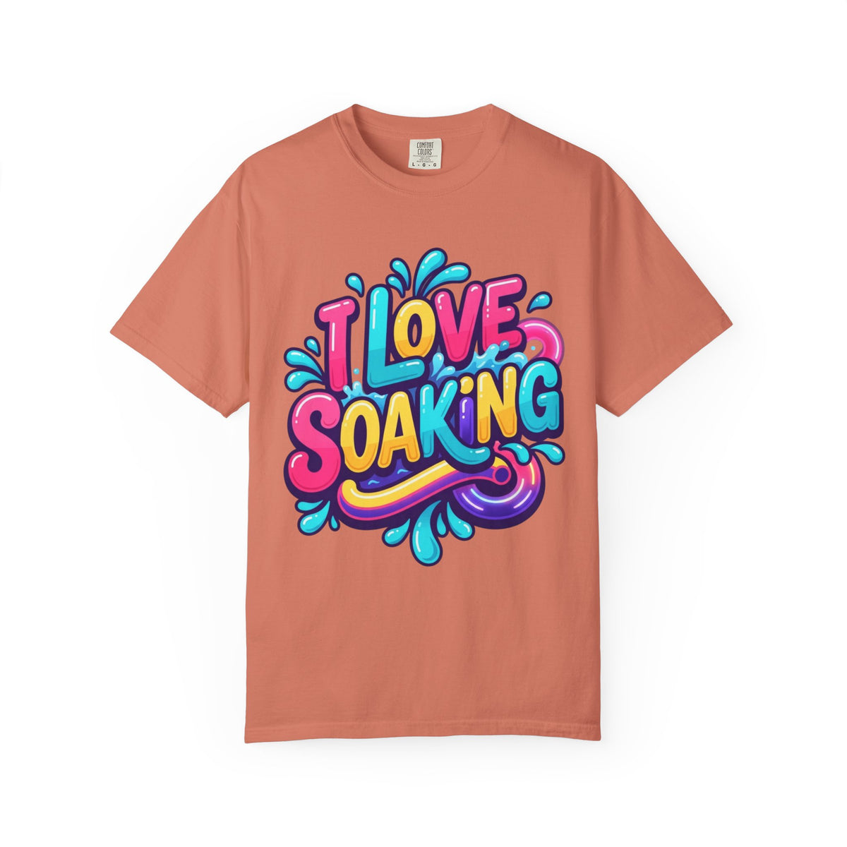 Color: Terracotta | I Love Soaking Unisex Garment-Dyed Tee