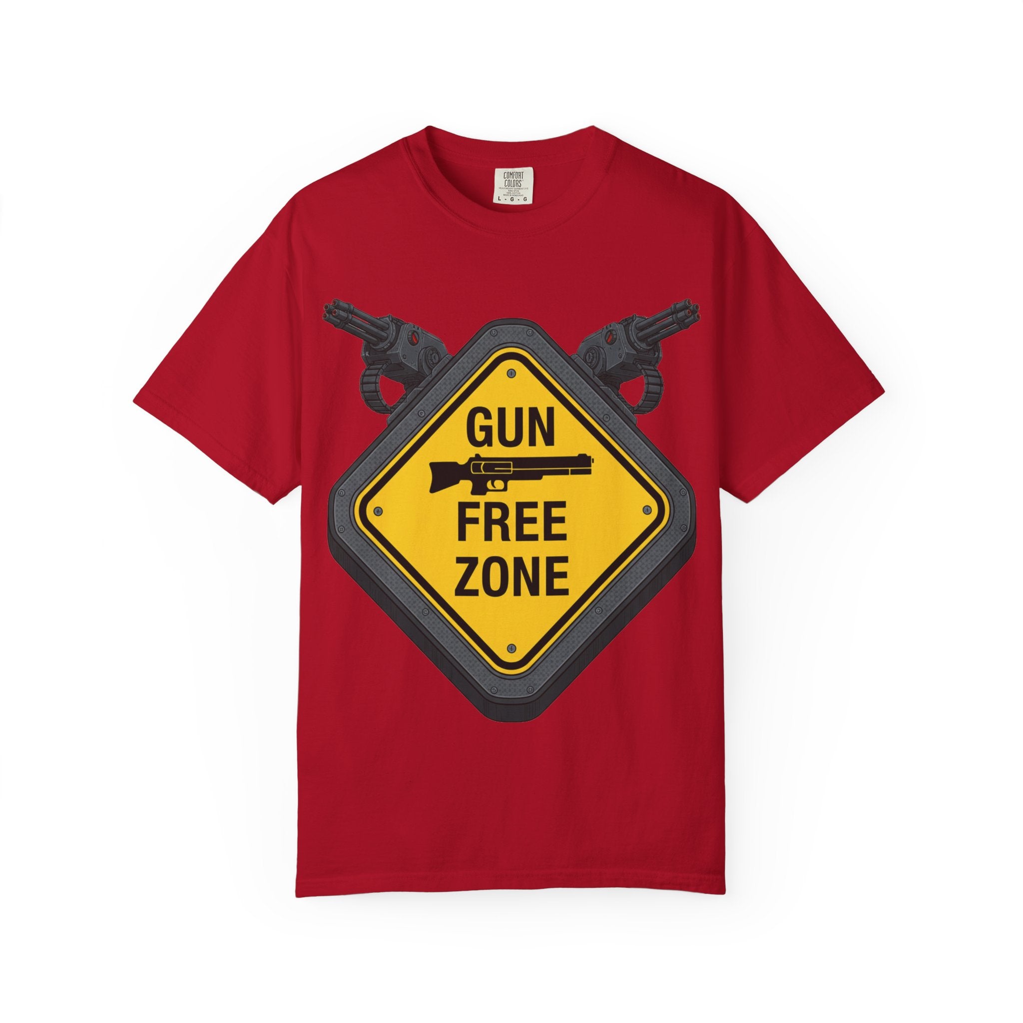 "Gun Free Zone (Heavy Metal Edition)" Unisex Garment-Dyed T-shirt