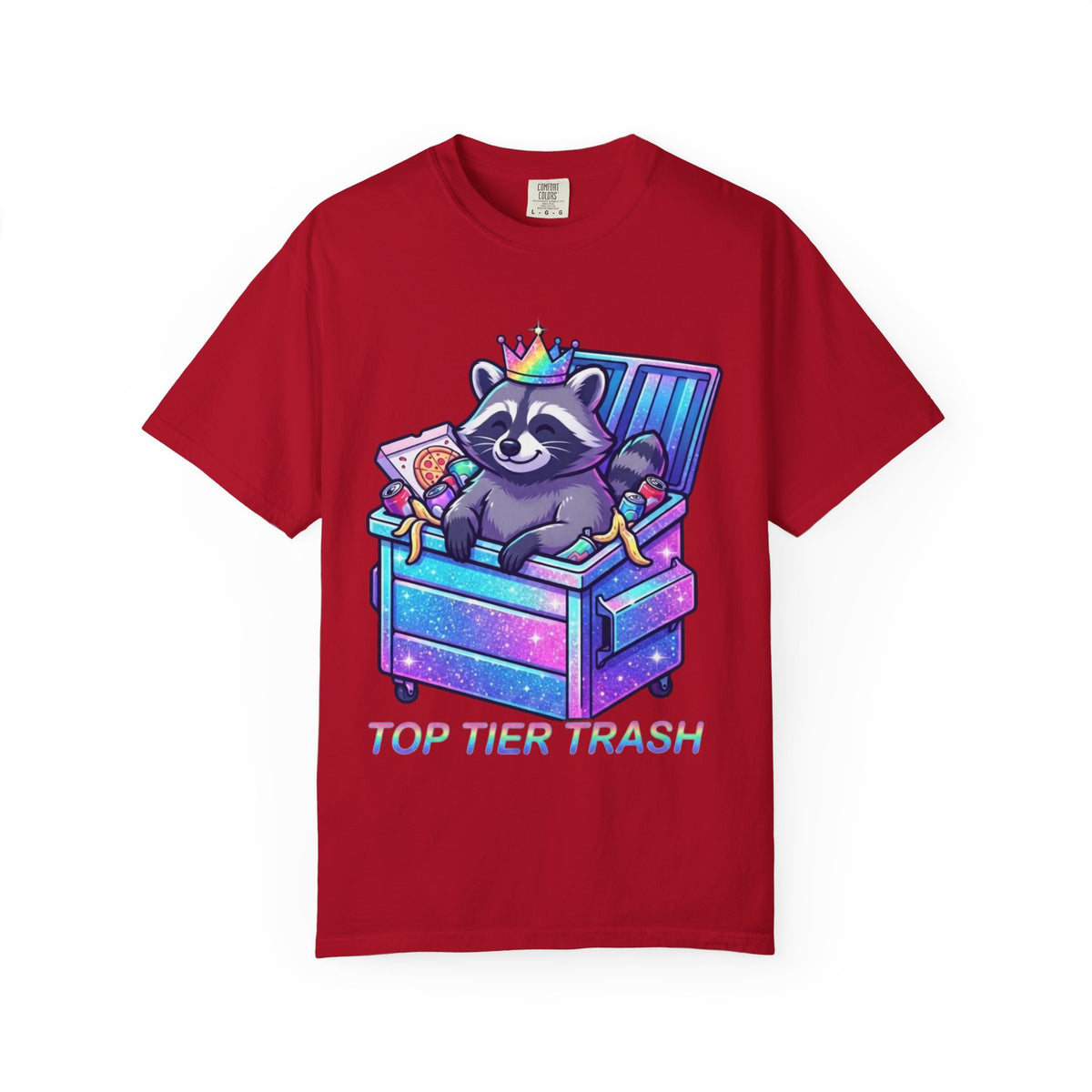 Color: Red | Top Tier Trash Unisex Garment-Dyed Tee