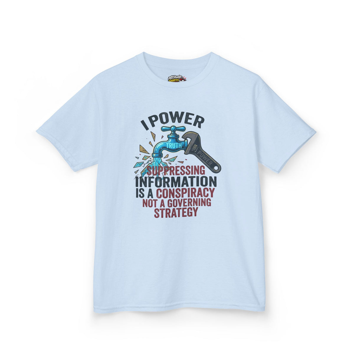 Color: Light Blue | Protest Series - Let It Flow Kids Tee