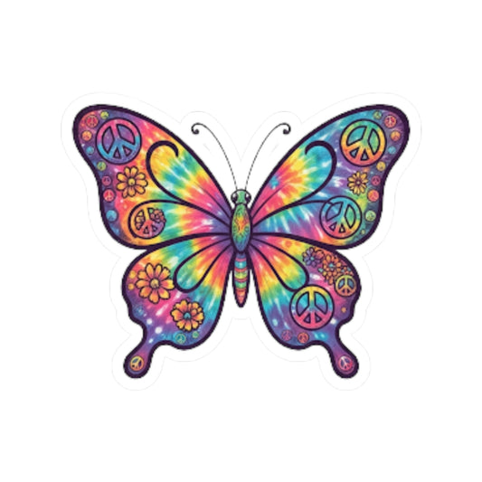 "Hippy Butterfly" Sticker — Main
