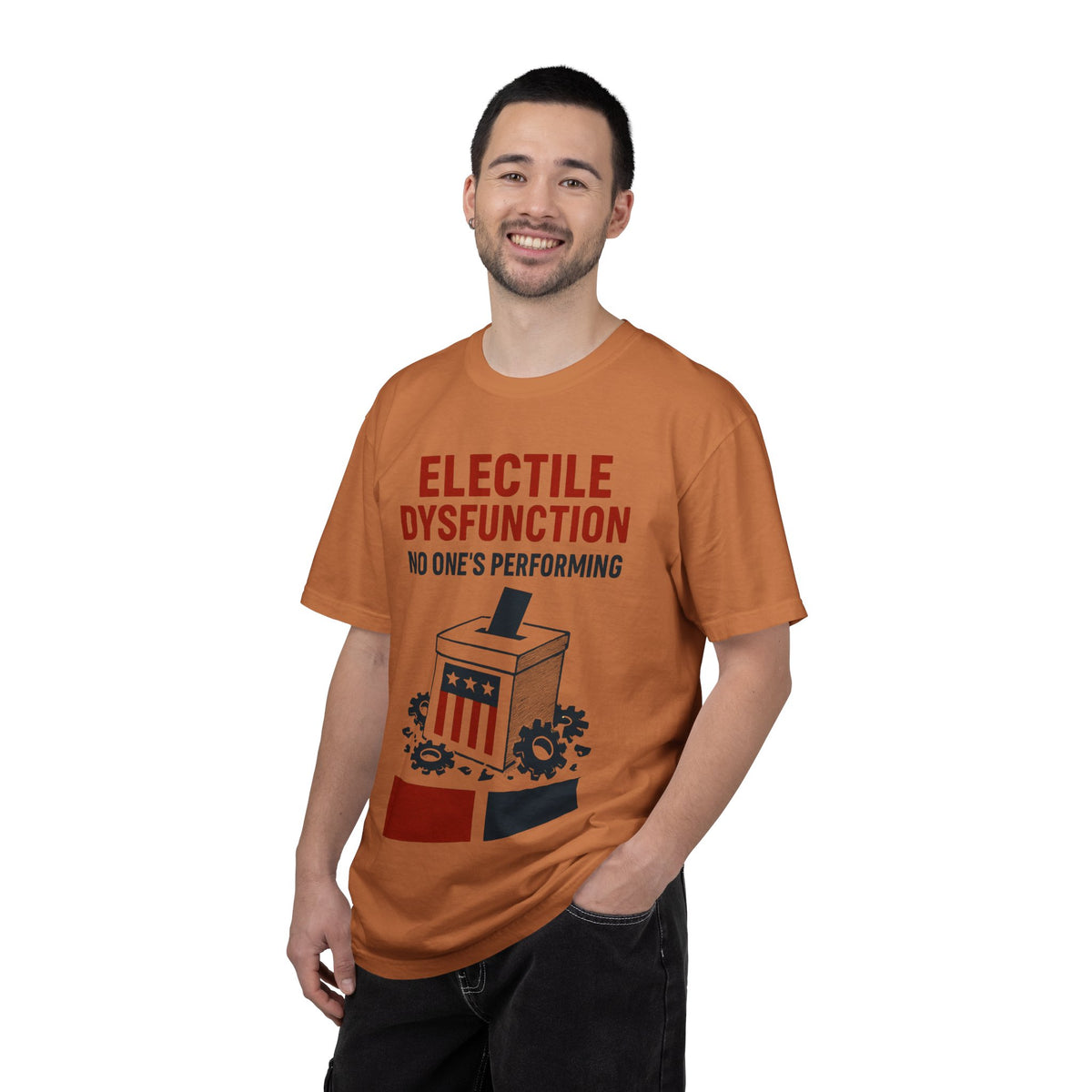 Color: Yam | Electile Dysfunction Unisex Garment-Dyed T-shirt
