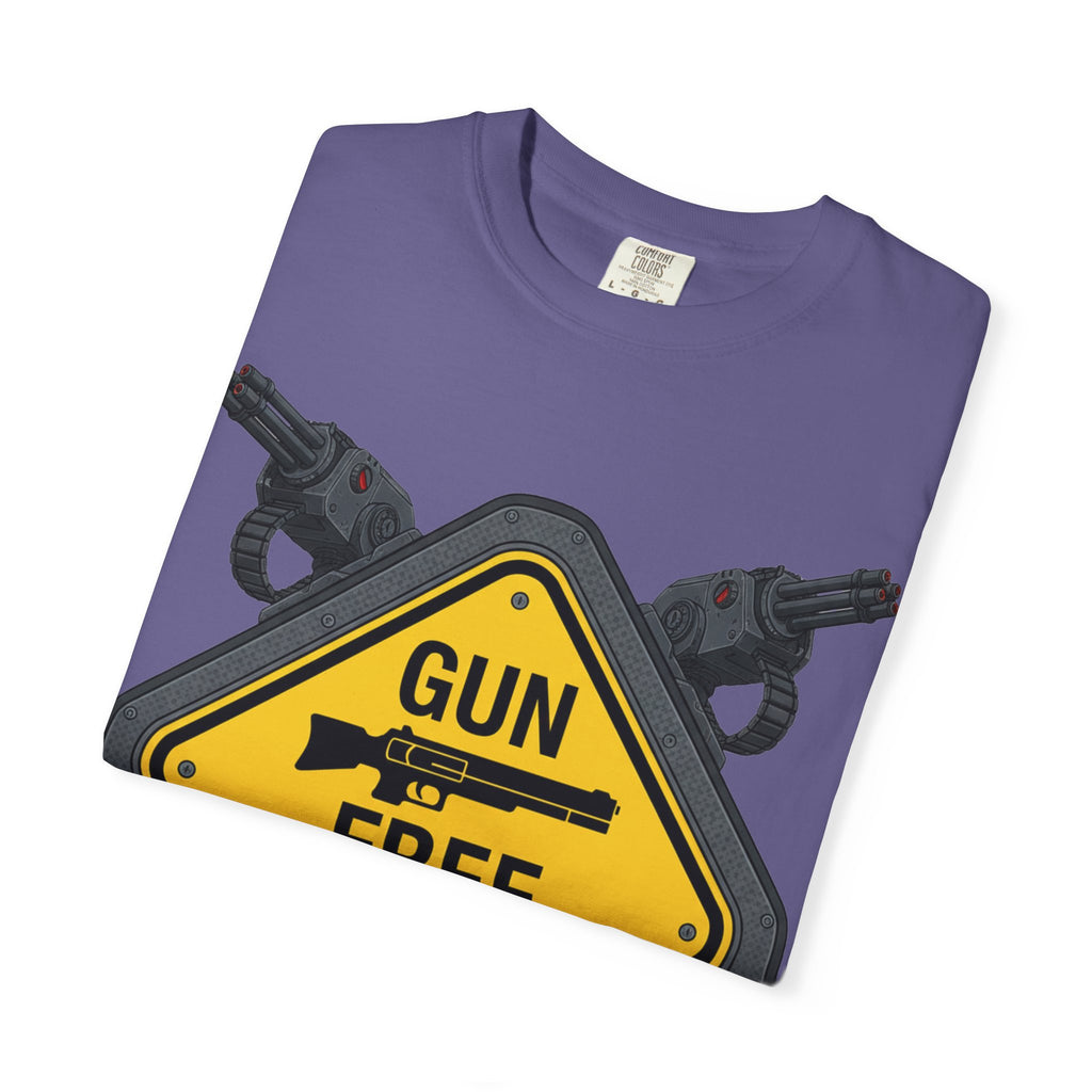"Gun Free Zone (Heavy Metal Edition)" Unisex Garment-Dyed T-shirt
