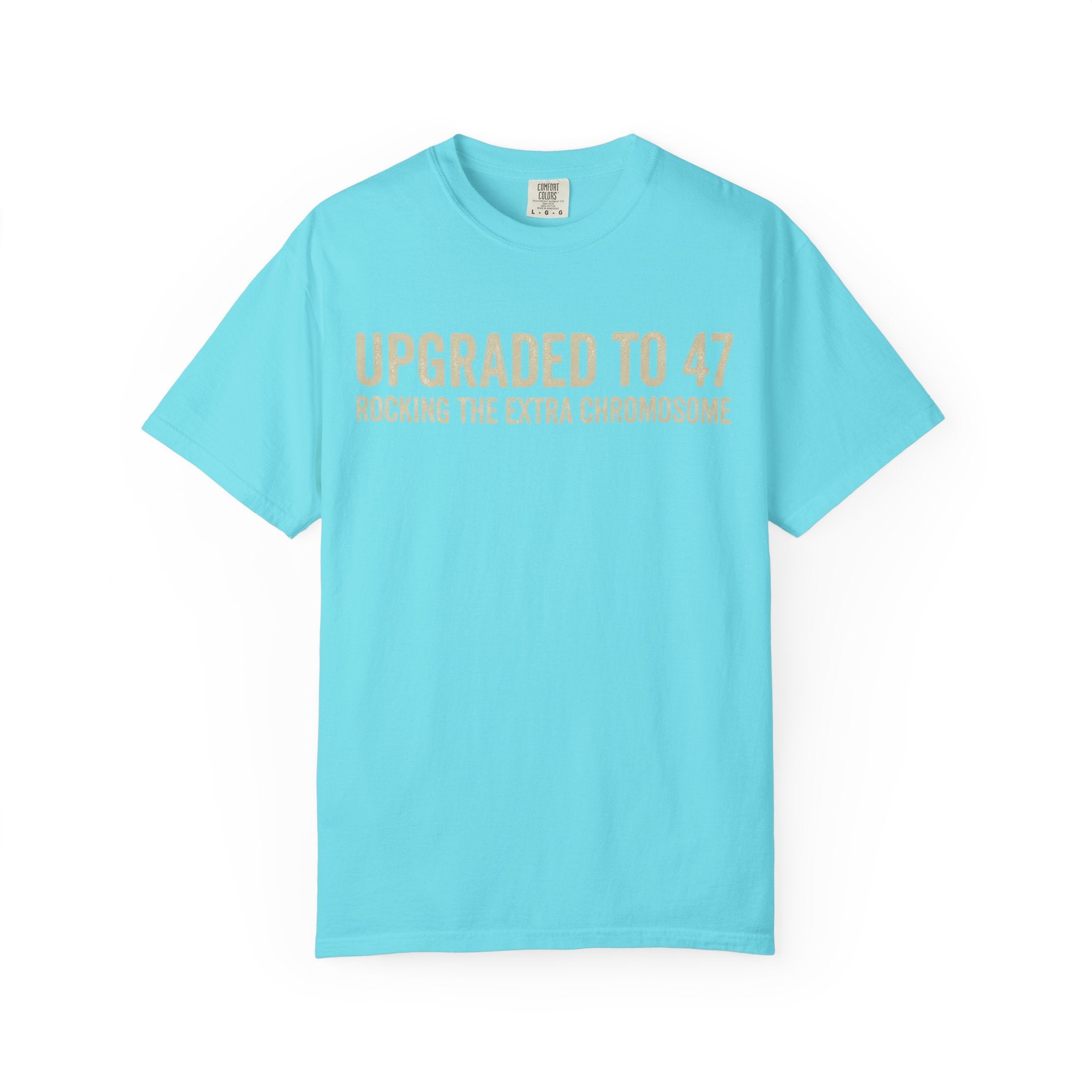 "47 Chromosomes" Unisex Garment-Dyed Tee