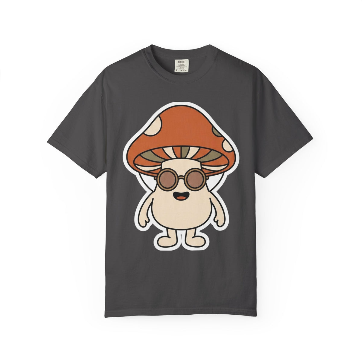 Color: Graphite | Shroom Man Unisex Garment-Dyed Tee