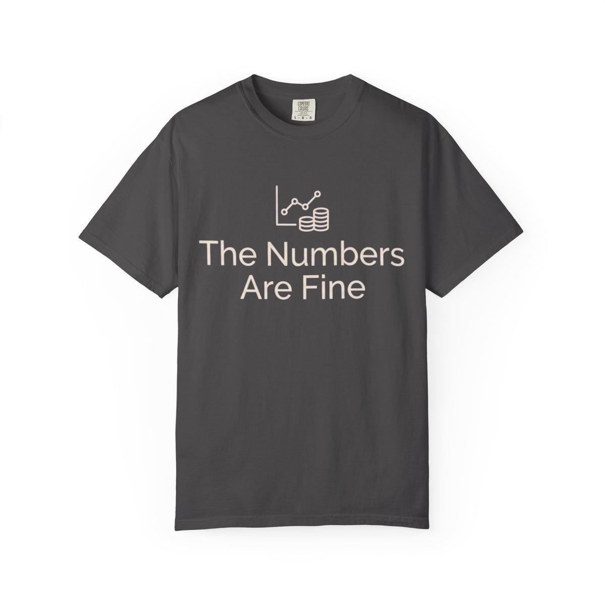 Color: Graphite | The Numbers Are Fine Unisex Garment-Dyed Tee
