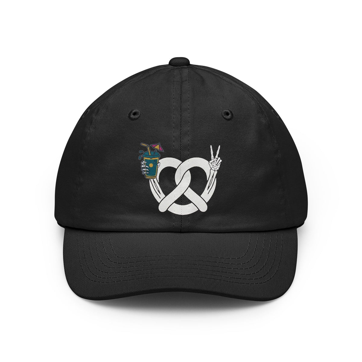 Color: Black | Flexible But Not About Brunch Dad Hat — Graphic
