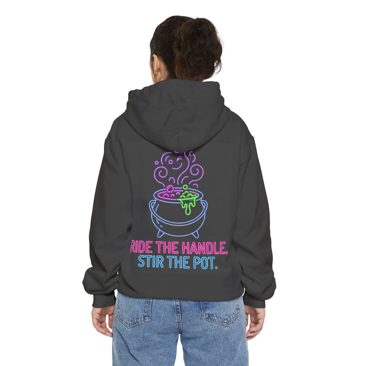 Color: Pepper | Ride The Handle, Stir The Pot Garment-Dyed Hoodie
