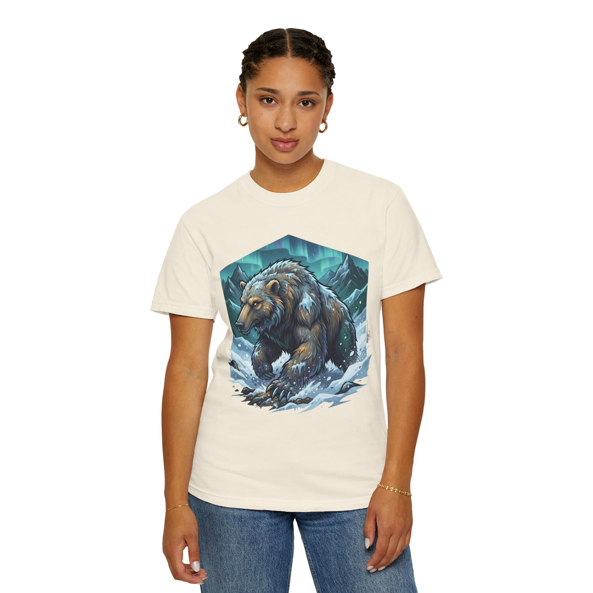 Color: Ivory | Alioat (Siberian Folklore) Unisex Garment-Dyed Tee