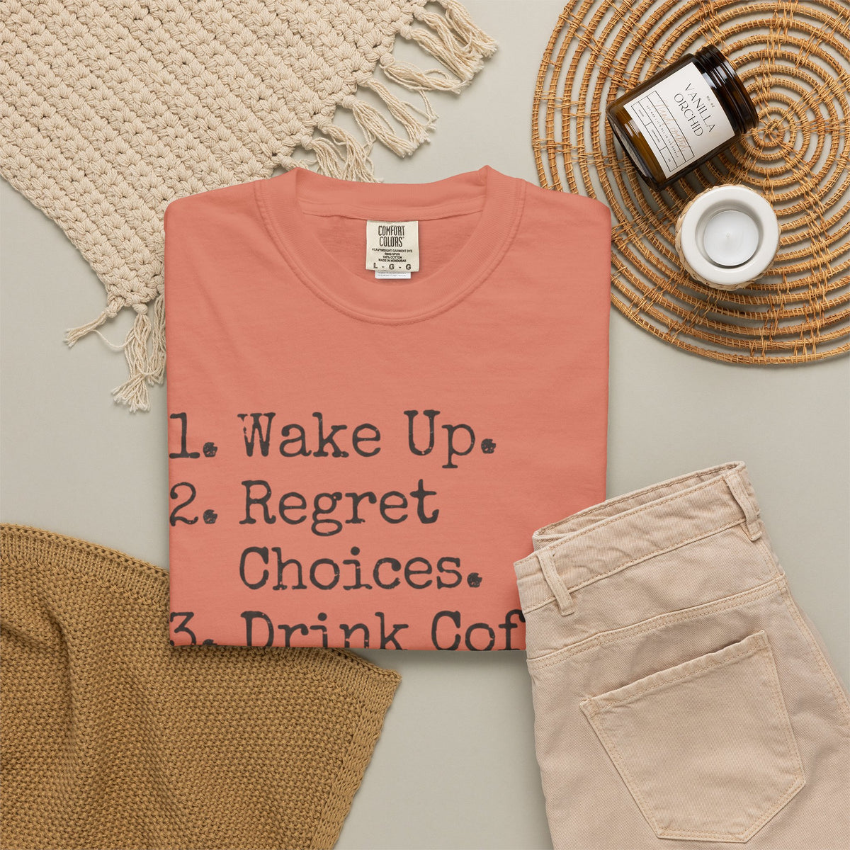 "Daily Schedule Asset" Unisex Garment-Dyed Tee
