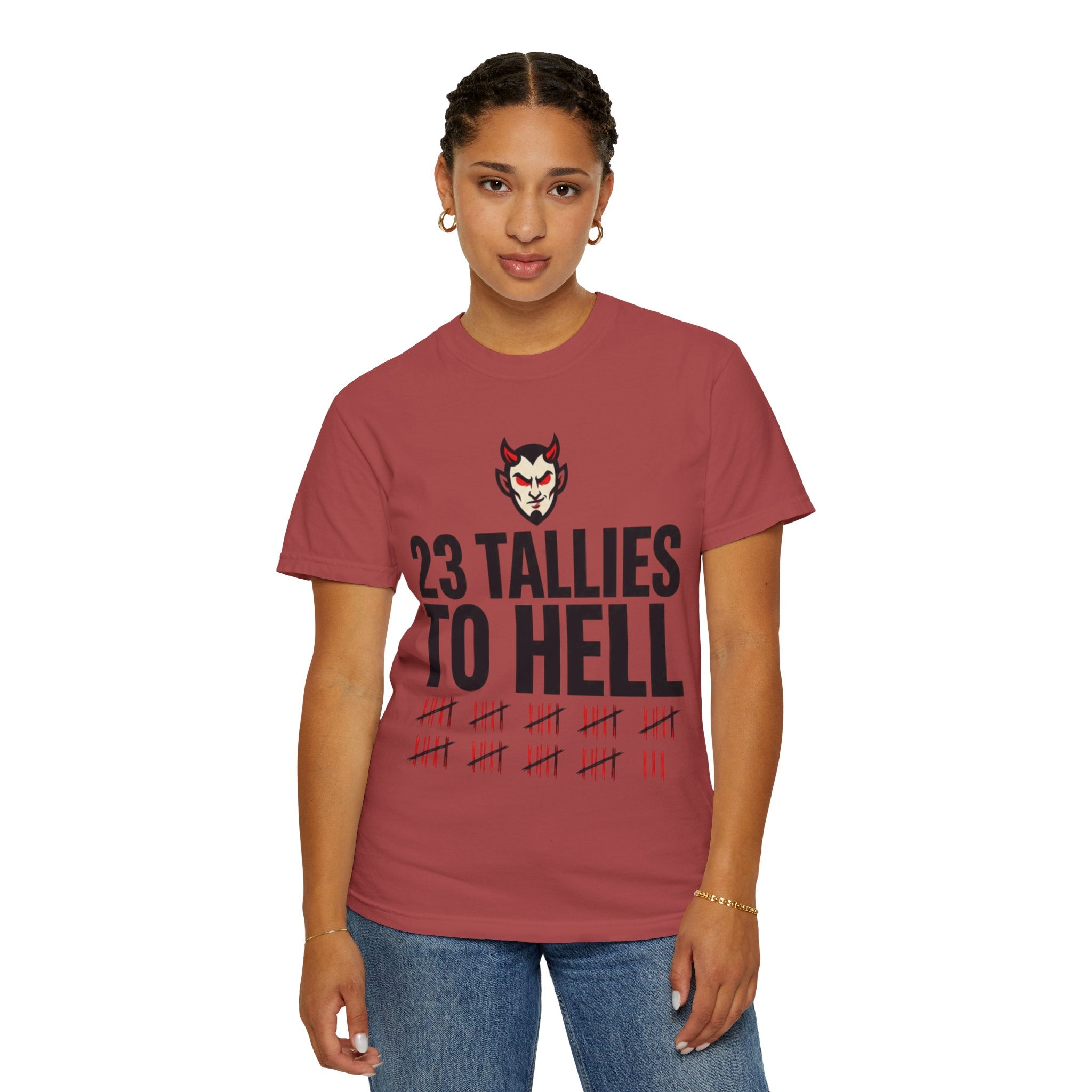 "Tallies to Hell" Unisex Garment-Dyed Tee