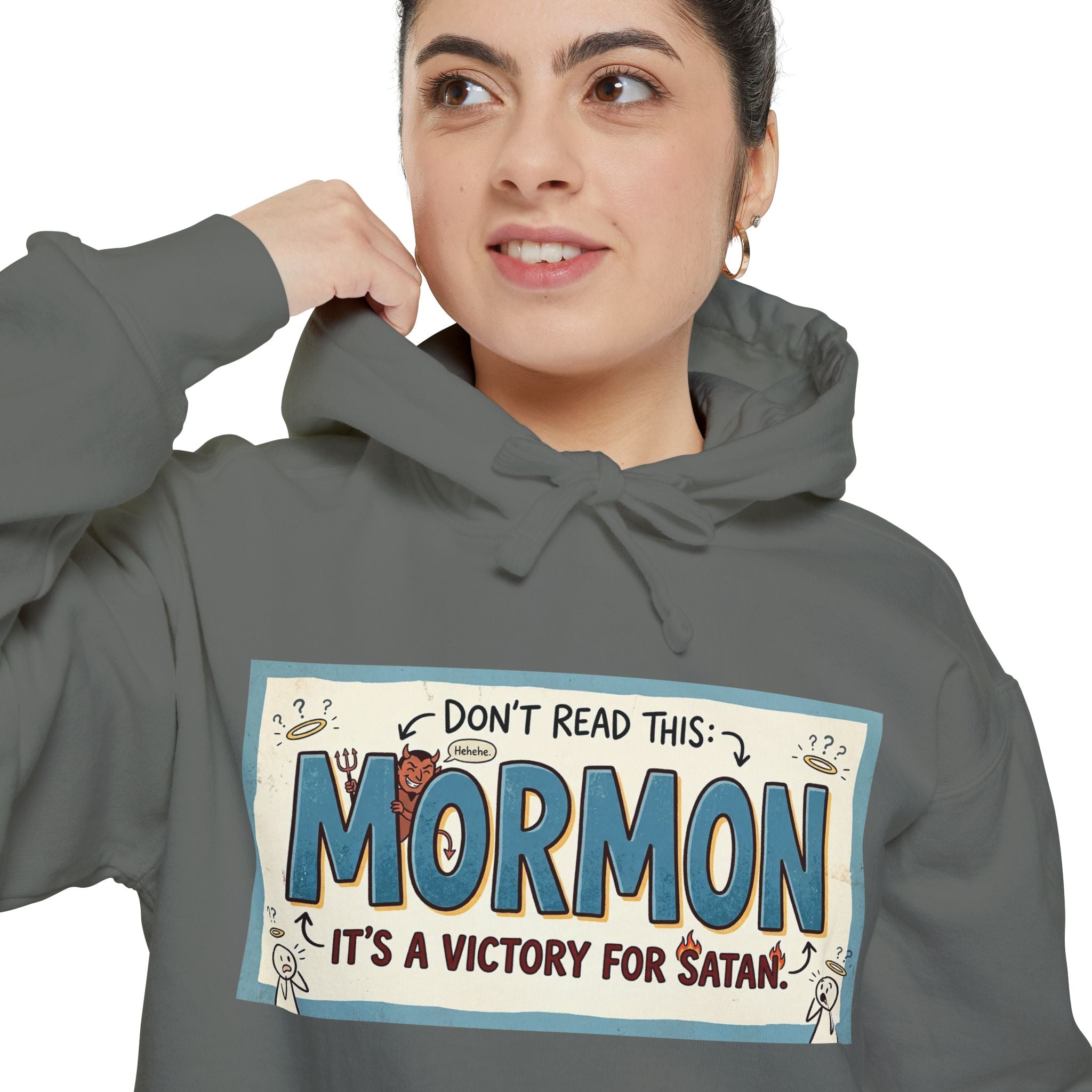 Devil's Dictionary: Mormon Edition | Garment-Dyed Hoodie — AttitudeShirts