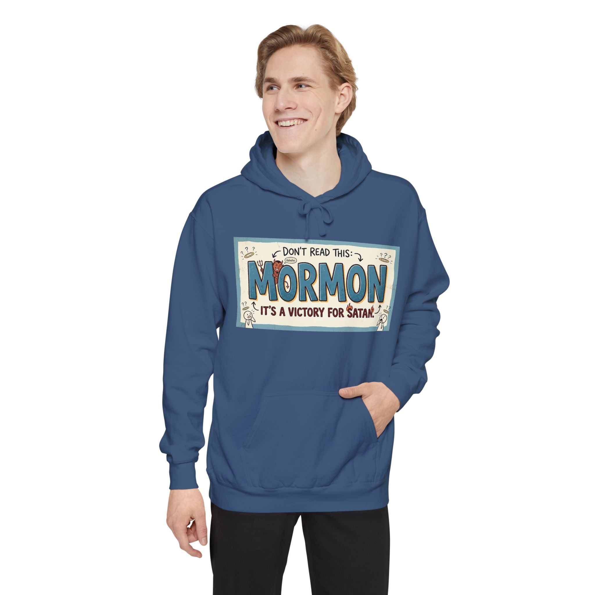 Devil's Dictionary: Mormon Edition | Garment-Dyed Hoodie — AttitudeShirts