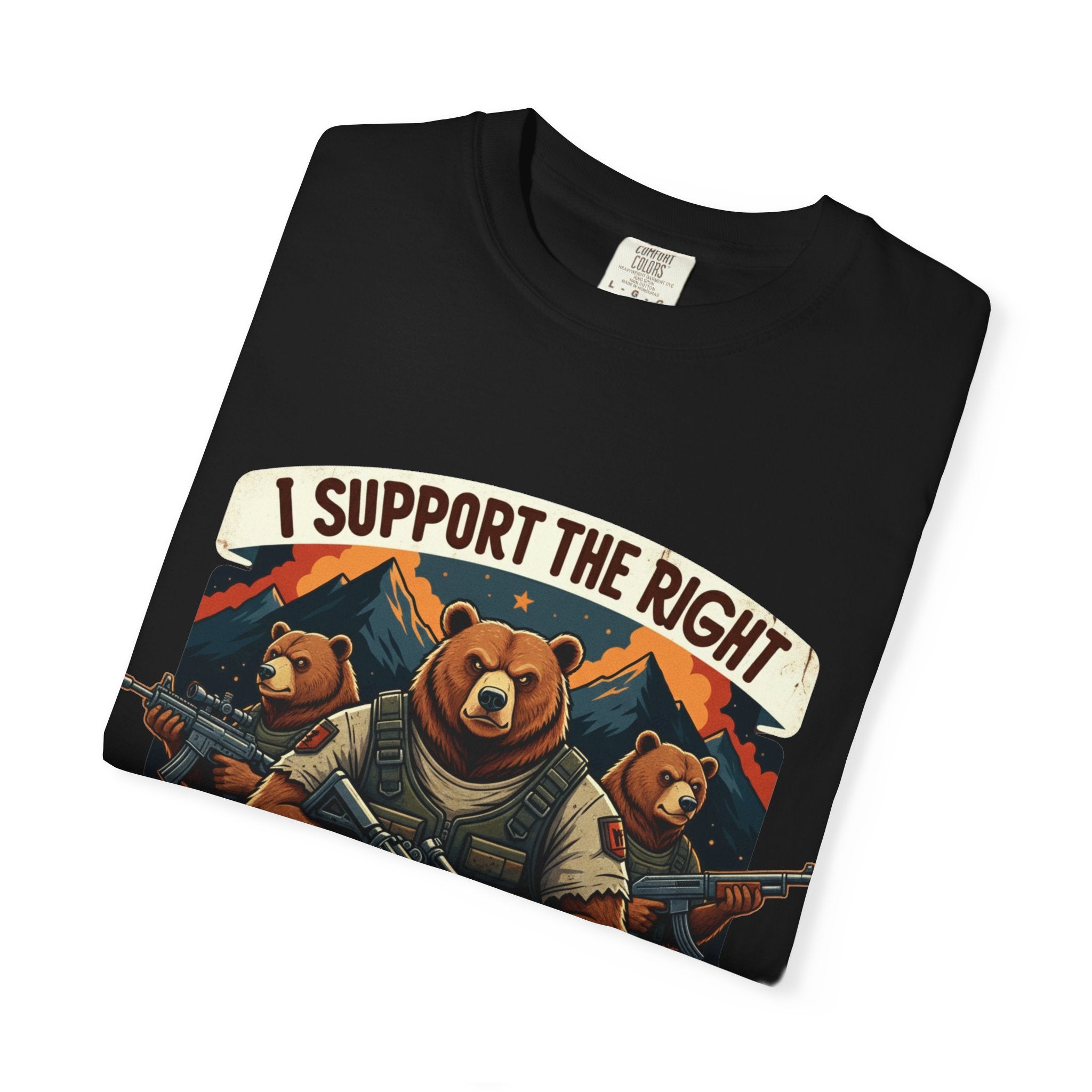 "The Right to Arm Bears (Mountain Division)" Unisex Garment-Dyed T-shirt