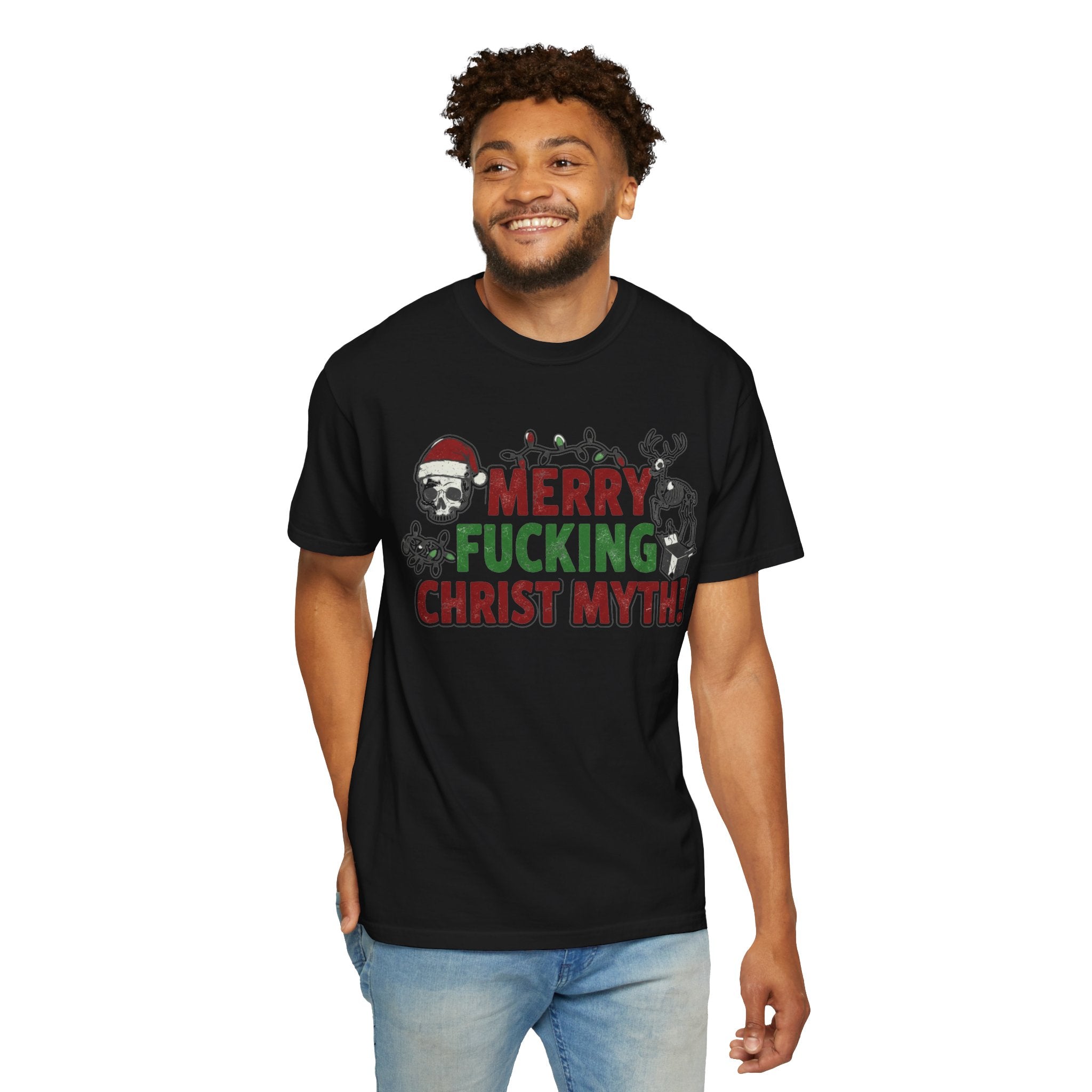 "MF Christ Myth" Unisex Garment-Dyed T-shirt