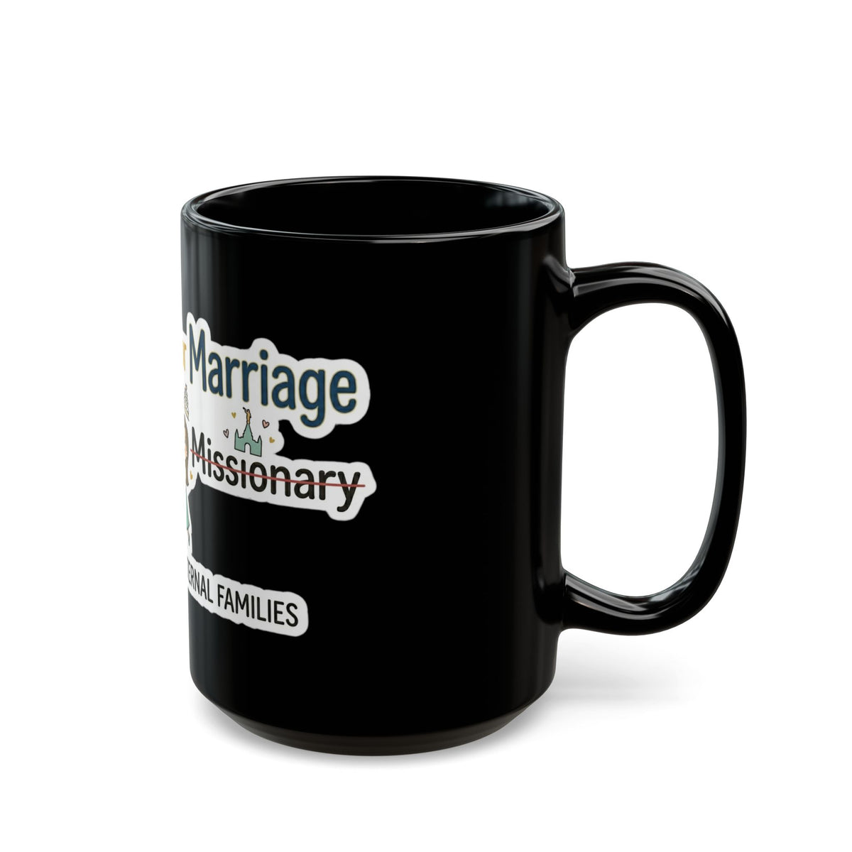 "RM=Ready for Marriage" Black Ceramic Mug