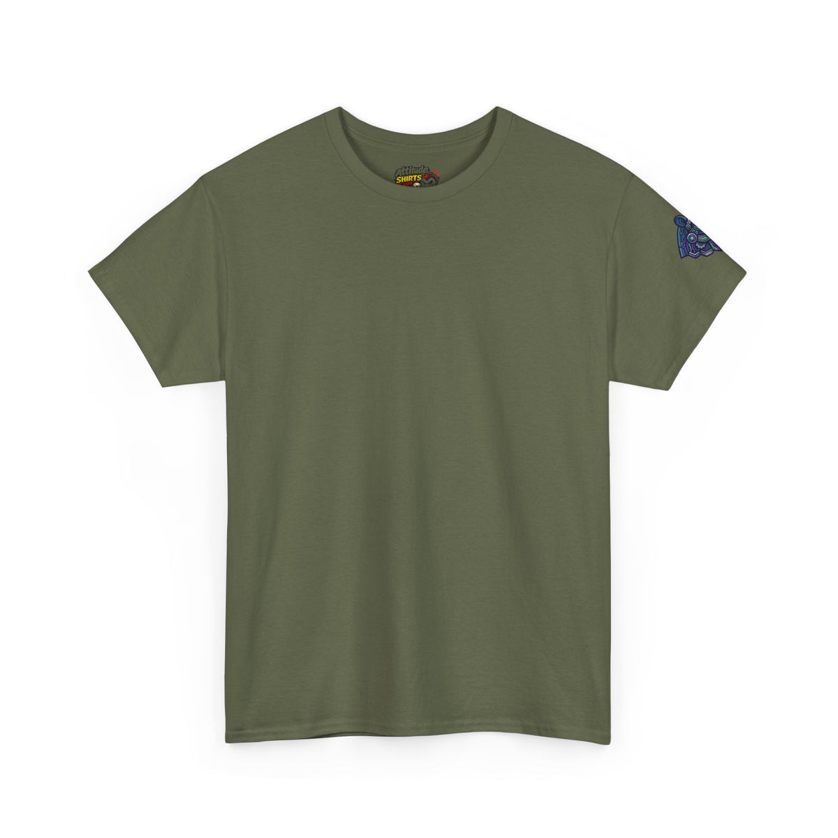 Color: Military Green | Cyber Hamster Premium Graphic Tee