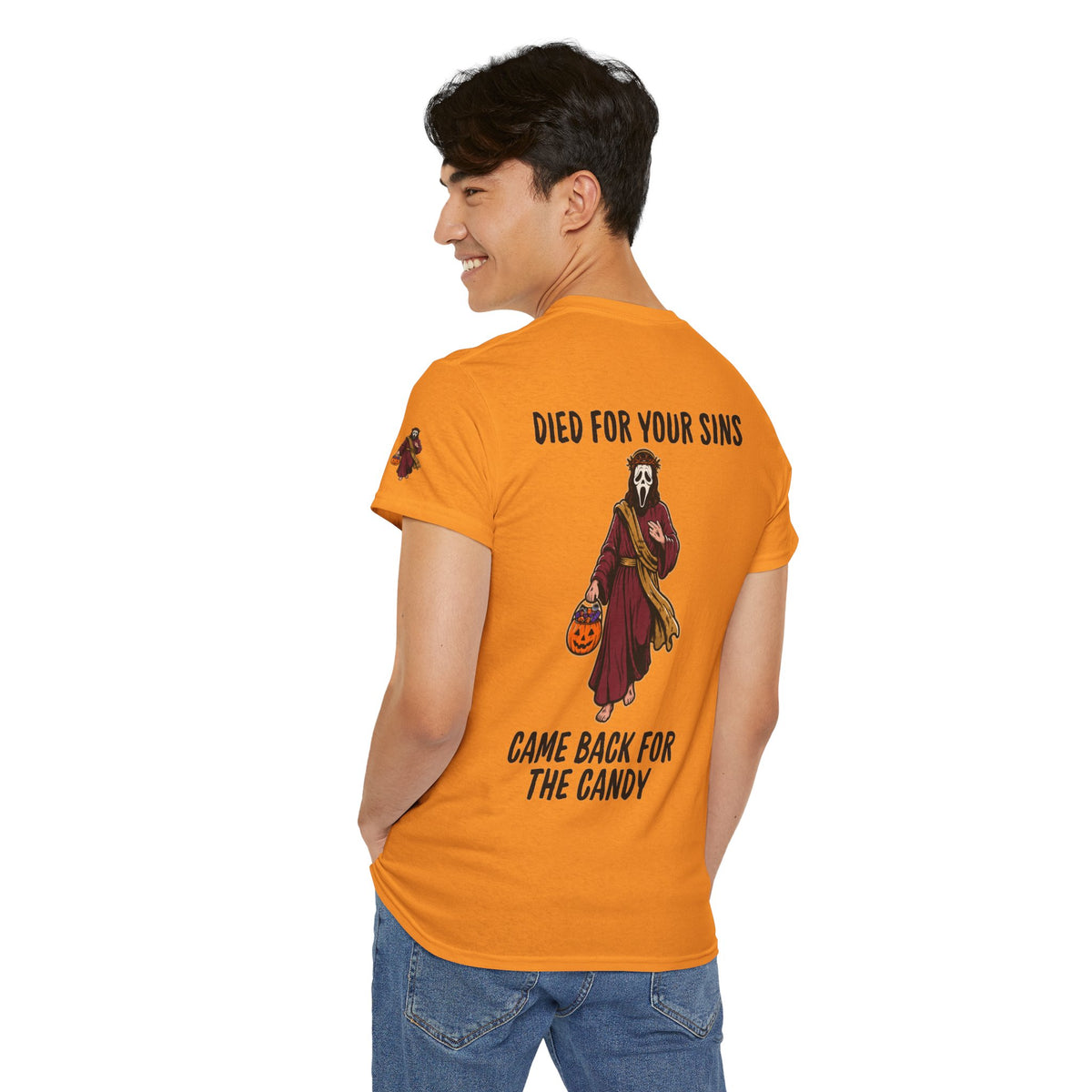 Color: Tennessee Orange | Died for Your Sins, Came Back for the Candy Premium Graphic Tee