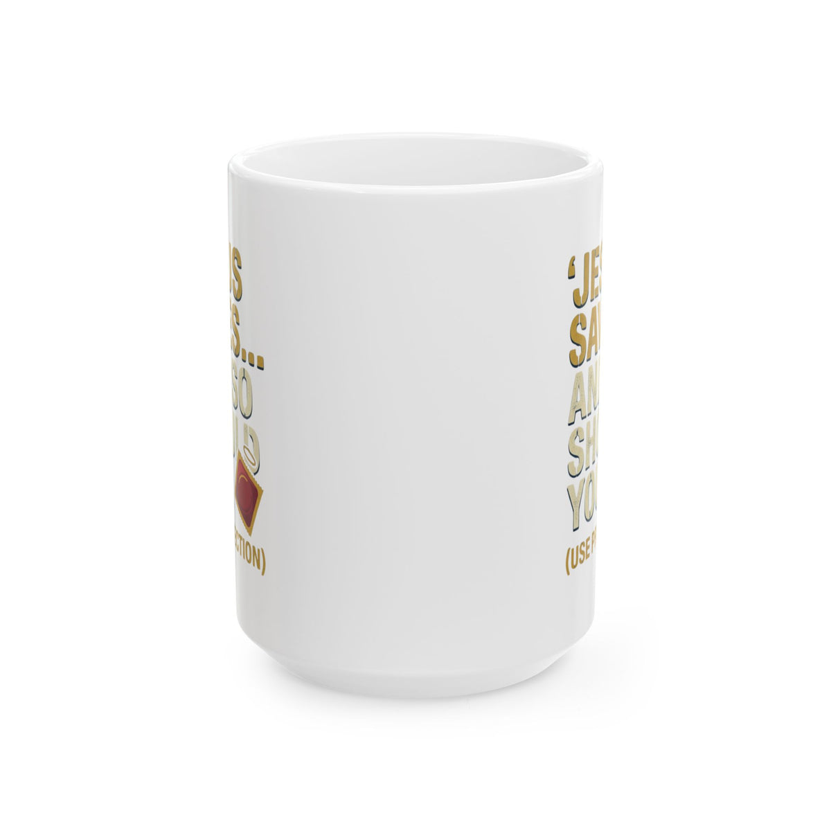 "Good Book Series Jesus Saves and So Should You" White Ceramic Mug