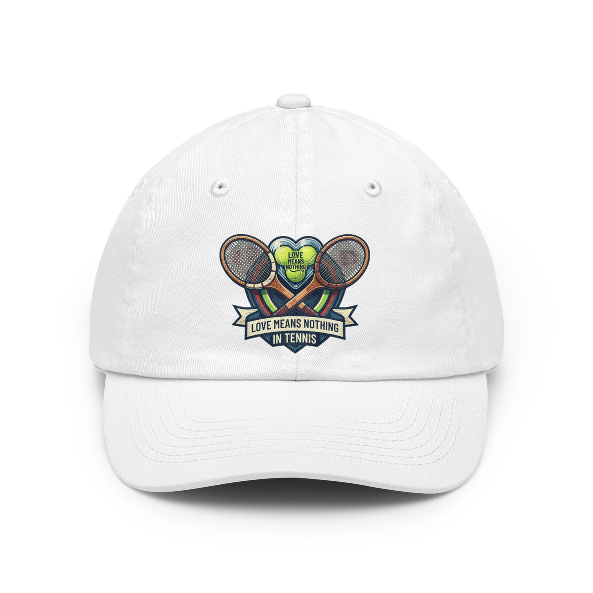 Color: White | Love Means Nothing in Tennis Dad Hat