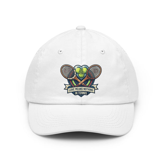 Color: White | Love Means Nothing in Tennis Dad Hat