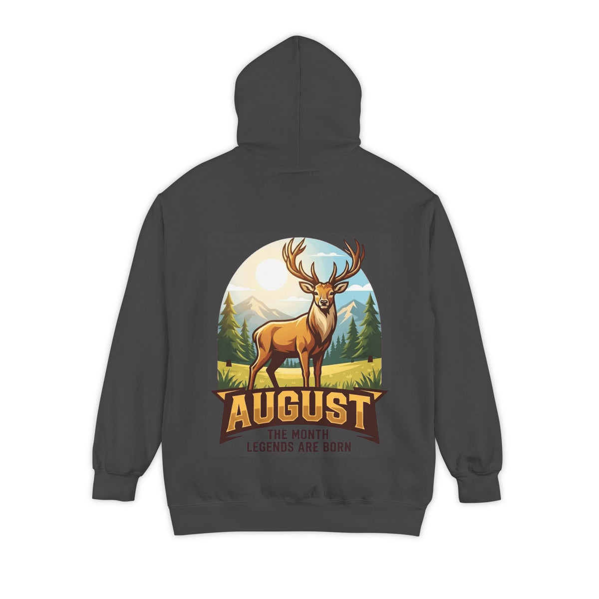 Color: Pepper | August Legend Garment-Dyed Hoodie