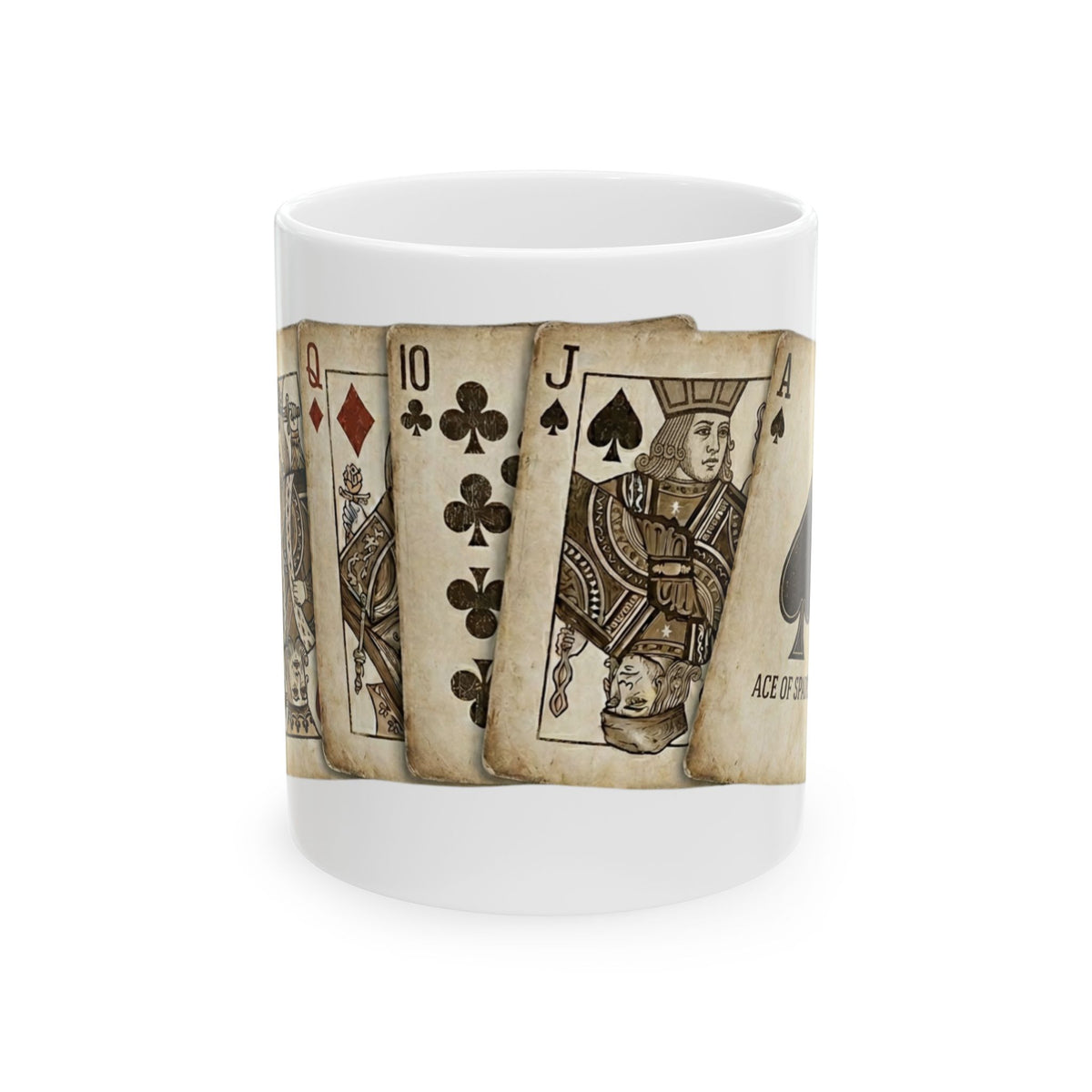 "Strip Poker Professional" White Ceramic Mug — Graphic