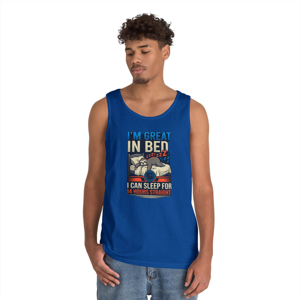 Color: Royal | I'm Great In Bed Tank Top