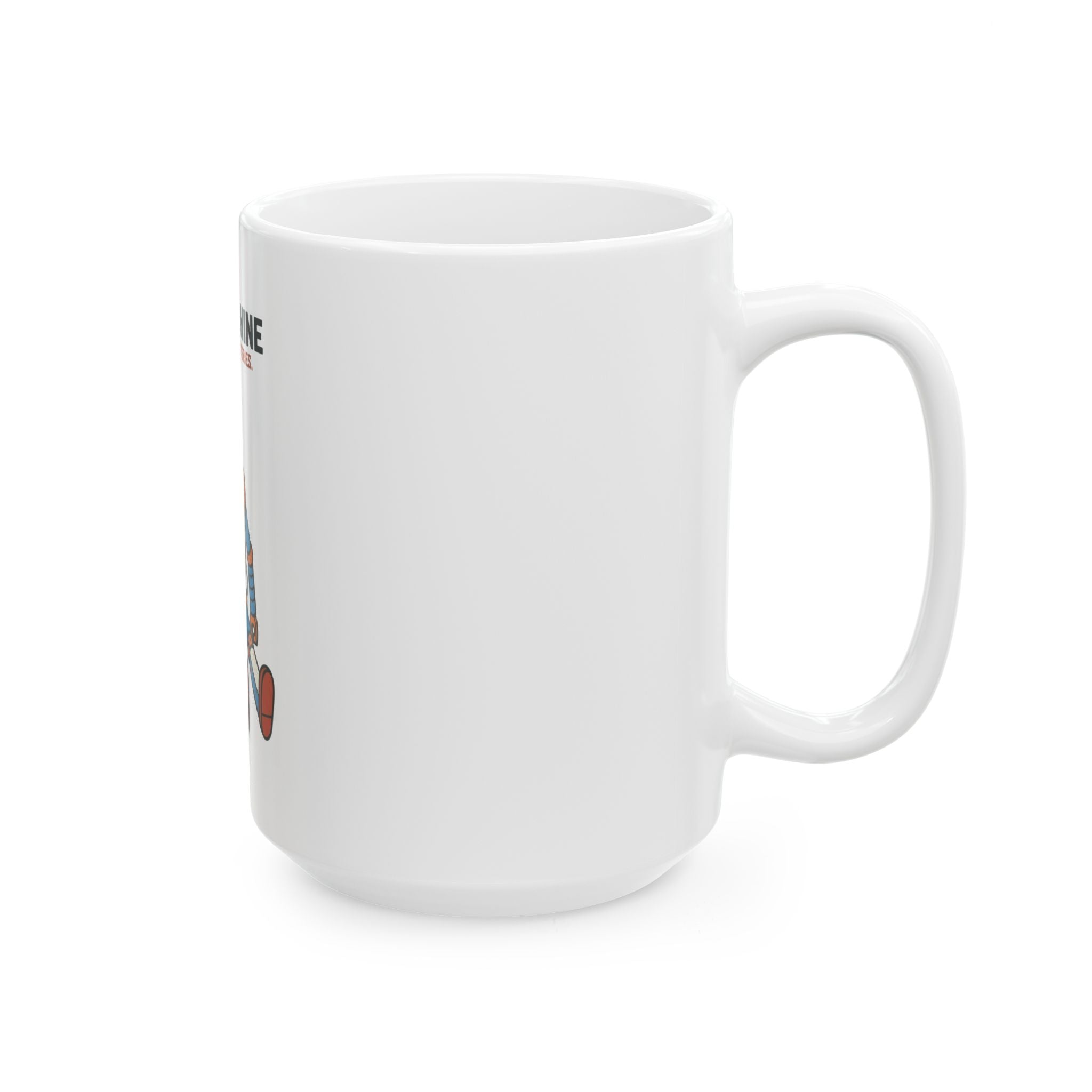 "Sex Machine" White Ceramic Mug