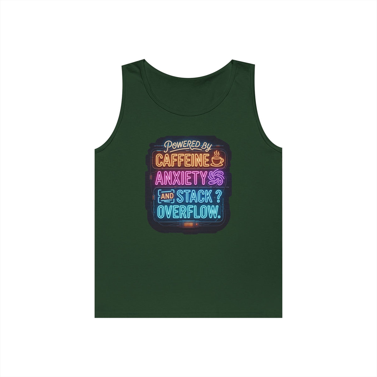 "Caffeine Anxiety And Stack Overflow" Tank Top