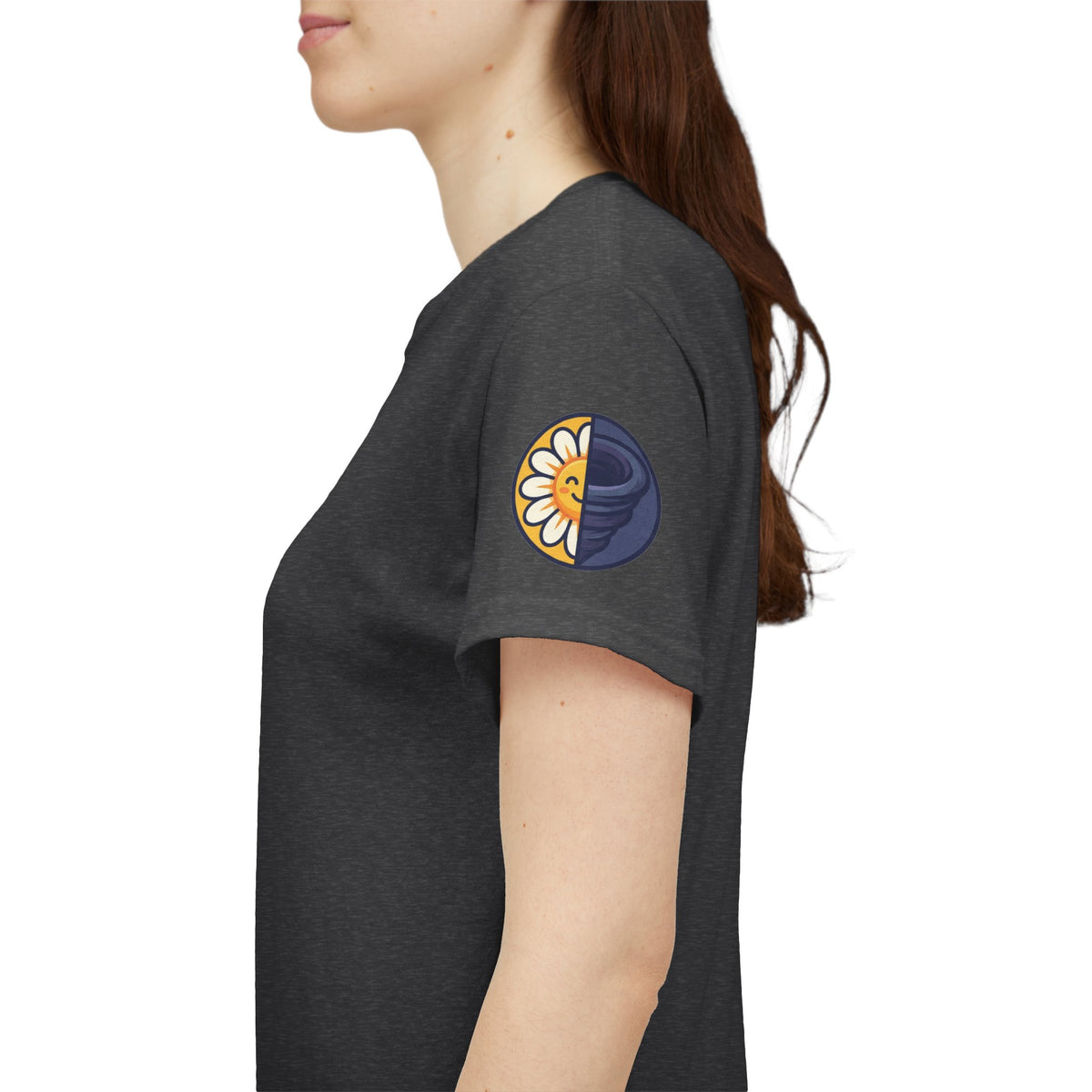 Color: Dark Heather | Sunshine Mixed With A Little Hurricane Premium Graphic Tee