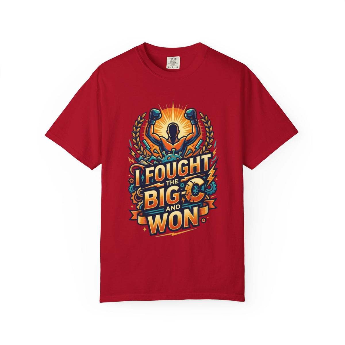 "I Fought The Big C and Won" Unisex Garment-Dyed Tee