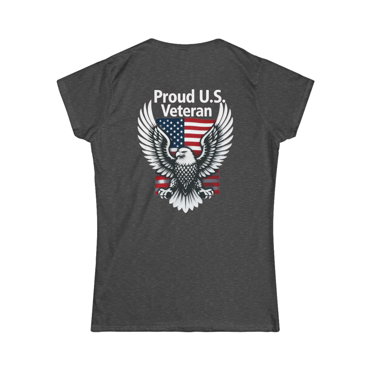 Color: Dark Heather | Proud Veteran Women's Tee