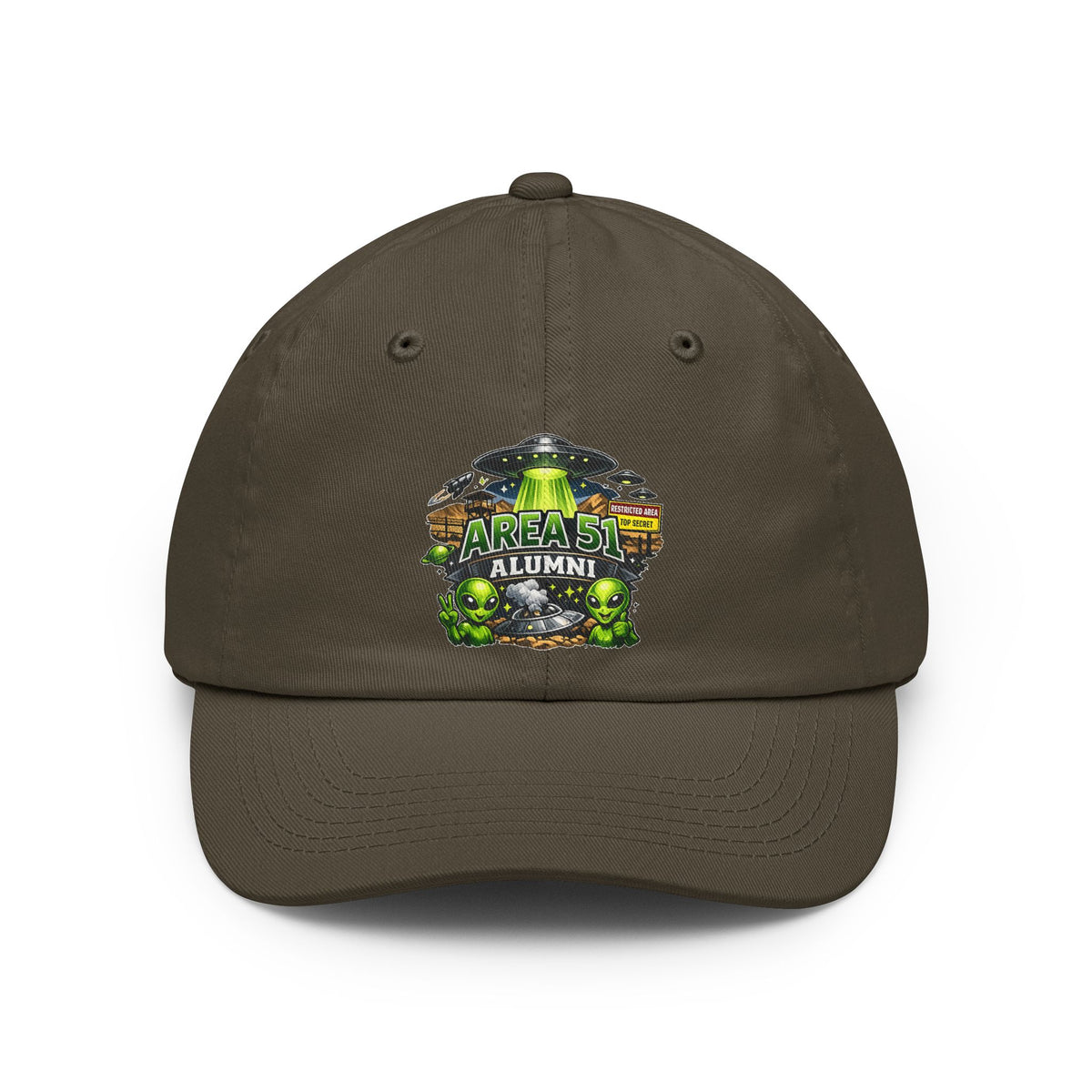 Color: Olive | Area 51 Alumni - They Can't Prove I Wasn't There | Dad Hat — AttitudeShirts